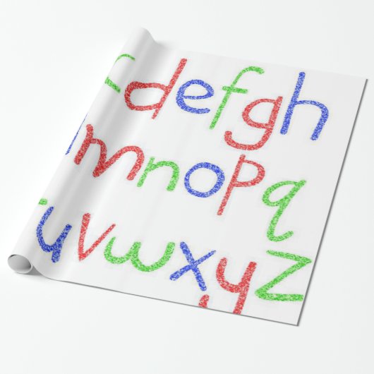 ABC's inpakpapier (Uitgerold)