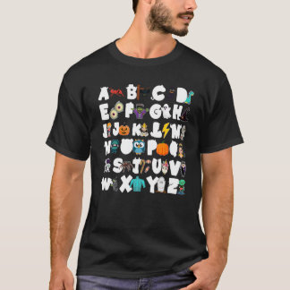 ABCs Learning Kindergarten Leerleraar Halloween Ki T-shirt