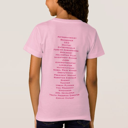 ABC's of Girl Power T-shirt (Achterkant)