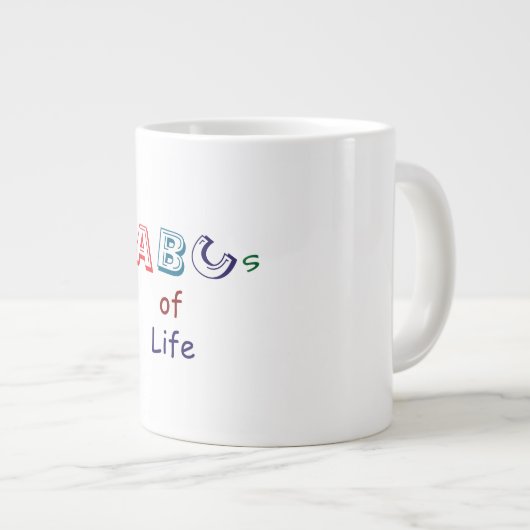 ABCs of Life Specialty Mug Grote Koffiekop (Voorkant rechts)