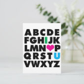 ABC's of Love Briefkaart (Staand voorkant)