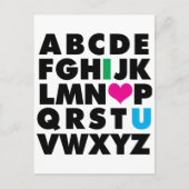 ABC's of Love Briefkaart (Voorkant)