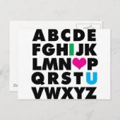 ABC's of Love Briefkaart (Voorkant / Achterkant)
