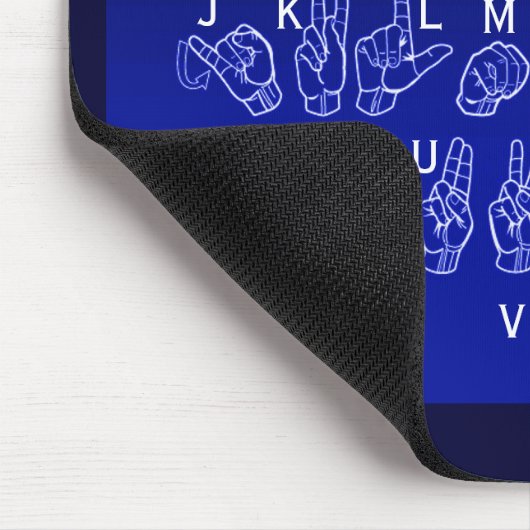 ABCs of Sign Language Mousepad van Janz Muismat (Hoek)