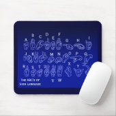 ABCs of Sign Language Mousepad van Janz Muismat (Met muis)