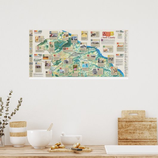 ABCs of York County poster (Keuken)