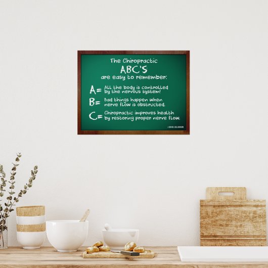 ABC's van chiropractisch Poster (Keuken)