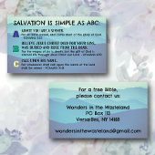 ABC's van de Verlossing Evangelie Tractaat KJV Sch Visitekaartje