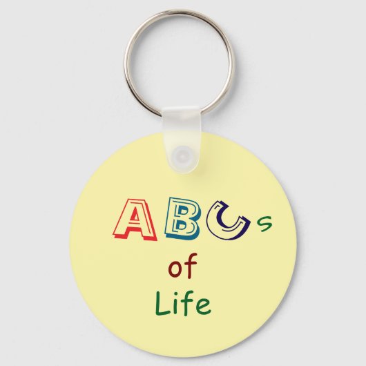 ABC's van Leven Acryl Sleutelhanger (Voorkant)