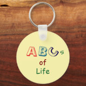 ABC's van Leven Acryl Sleutelhanger (Voorkant)