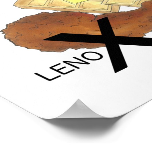 ABC's van NYC Iconic New York City Foods Alphabet Poster (Hoek)