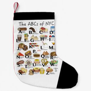 ABC's van NYC New York City Kleine Kerstsok