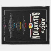 ABC's van redding Fleece Deken (Voorkant (Horizontaal))