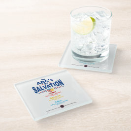 ABC's van redding Glazen Onderzetter