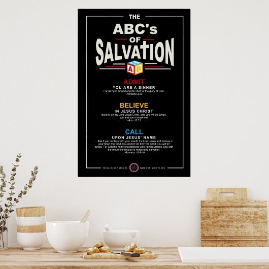 ABC's van redding Poster (Keuken)