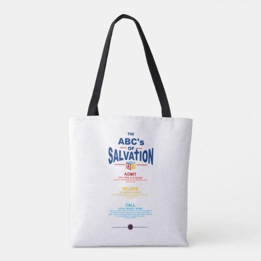 ABC's van redding Tote Bag (Achterkant)