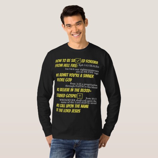 ABC's van Salvation T-Shirt (lange mouwen) (Voorkant volledig)