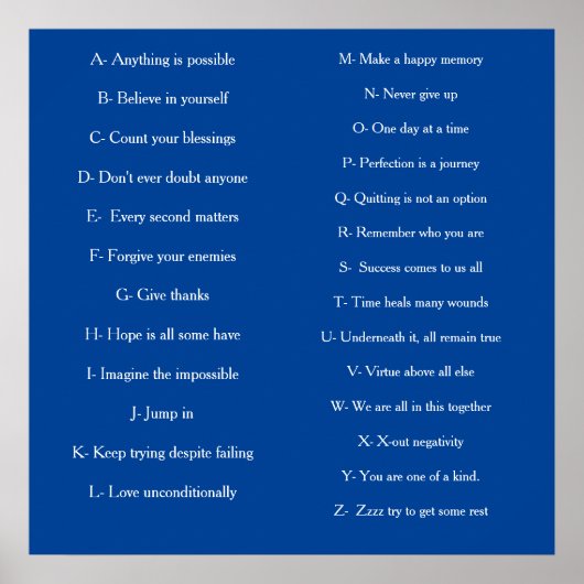 ABC's van volwassen Poster (Voorkant)