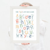 ABC's van zelfverzorging elke grootte klaslokaal D Poster