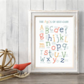 ABC's van zelfverzorging elke grootte klaslokaal D Poster