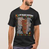 ABC's van zwarte geschiedenis T-shirt (Voorkant)