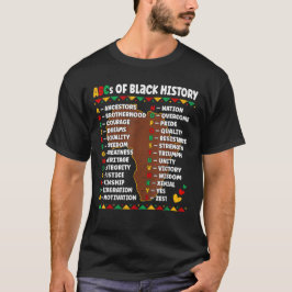 ABC's van zwarte geschiedenis T-shirt