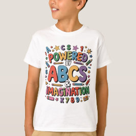ABC's & Verbeelding - Kleurrijk Leren voor Kindere T-shirt