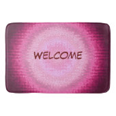 Abctract vitrage roze textuur. badkamermat badmat (Voorkant)