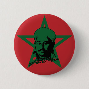 Abd el-Krim Rif Leader Grafische stijl Abdelkarim Ronde Button 5,7 Cm