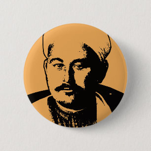 Abd el-Krim Rif Leader Grafische stijl Abdelkarim Ronde Button 5,7 Cm