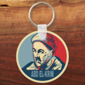 Abd el-Krim Rif Leader Hope Style Abdelkarim Sleutelhanger (Voorkant)