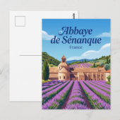 Abdij van Sénanque Frankrijk Briefkaart (Voorkant / Achterkant)
