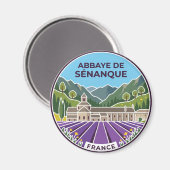 Abdij van Sénanque Frankrijk Magneet (Voorkant / Achterkant)