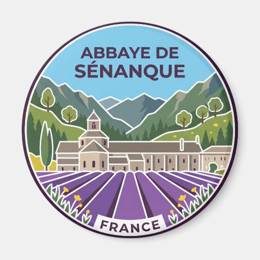 Abdij van Sénanque Frankrijk Magneet (Voorkant)