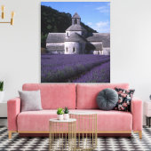 Abdij van Sénanque, Gordes, Vaucluse, Provence, 2 Canvas Afdruk (Insitu (Woonkamer))