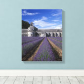 Abdij van Sénanque, Gordes, Vaucluse, Provence, Canvas Afdruk (Insitu (Houten vloer))