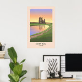 Abdij Wandelroute Yorkshire Reisposter Poster (Thuiskantoor)