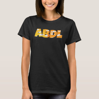 ABDL AB DL Text Adult Baby Diaper Lover T-shirt