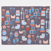 ABDL Blanket | Over de hele linie | Baby patronen Fleece Deken (Voorkant (Horizontaal))