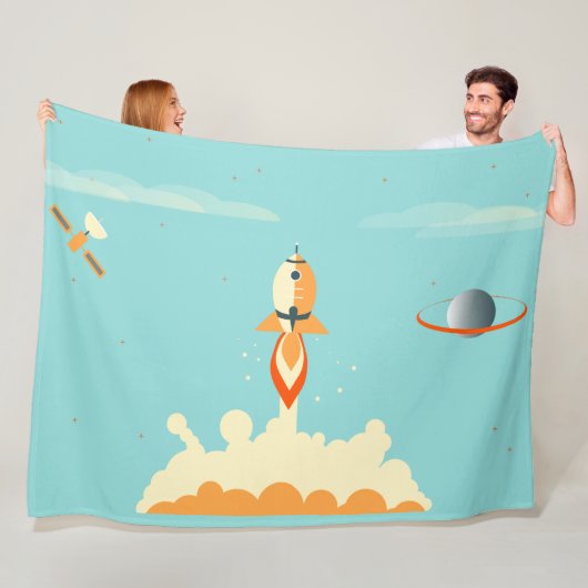 ABDL deken I Rocket Ship deken I Baby4life (In situ)