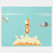 ABDL deken I Rocket Ship deken I Baby4life (Voorkant (Horizontaal))