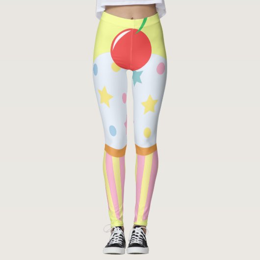 ABDL leggings/Cupcake princess/AB draag Leggings (Voorkant)