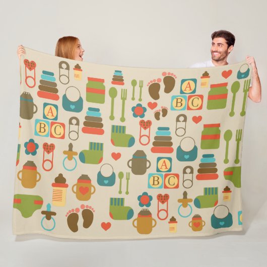 ABDL schattig patroon | Baby4Levensduur | BabyCute Fleece Deken (In situ)