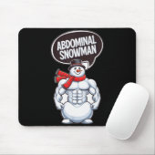 Abdominal Snowman 6 Pack Abs Christmas For Men Gym Muismat (Met muis)