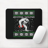 Abdominal Swoleman Yeti Fun Christmas Gym Weightli Muismat (Met muis)
