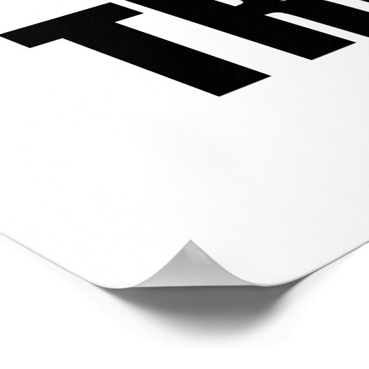 Abdominals Pizza Poster (Hoek)