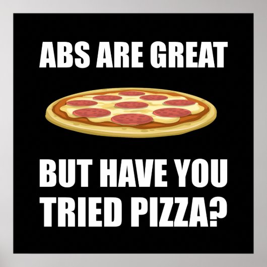 Abdominals Pizza Poster (Voorkant)