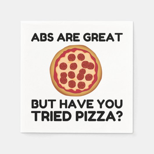 Abdominals Pizza Servet (Voorkant)