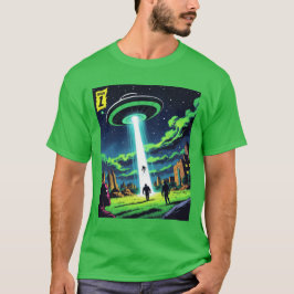 Abduction Comics: een retro sciencefictionavontuur T-shirt