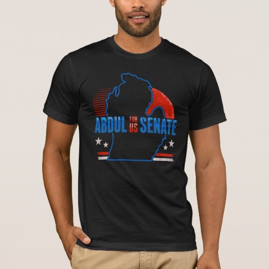 Abdul El Sayed voor de Amerikaanse Senaat shirt, 2 T-shirt (Voorkant)